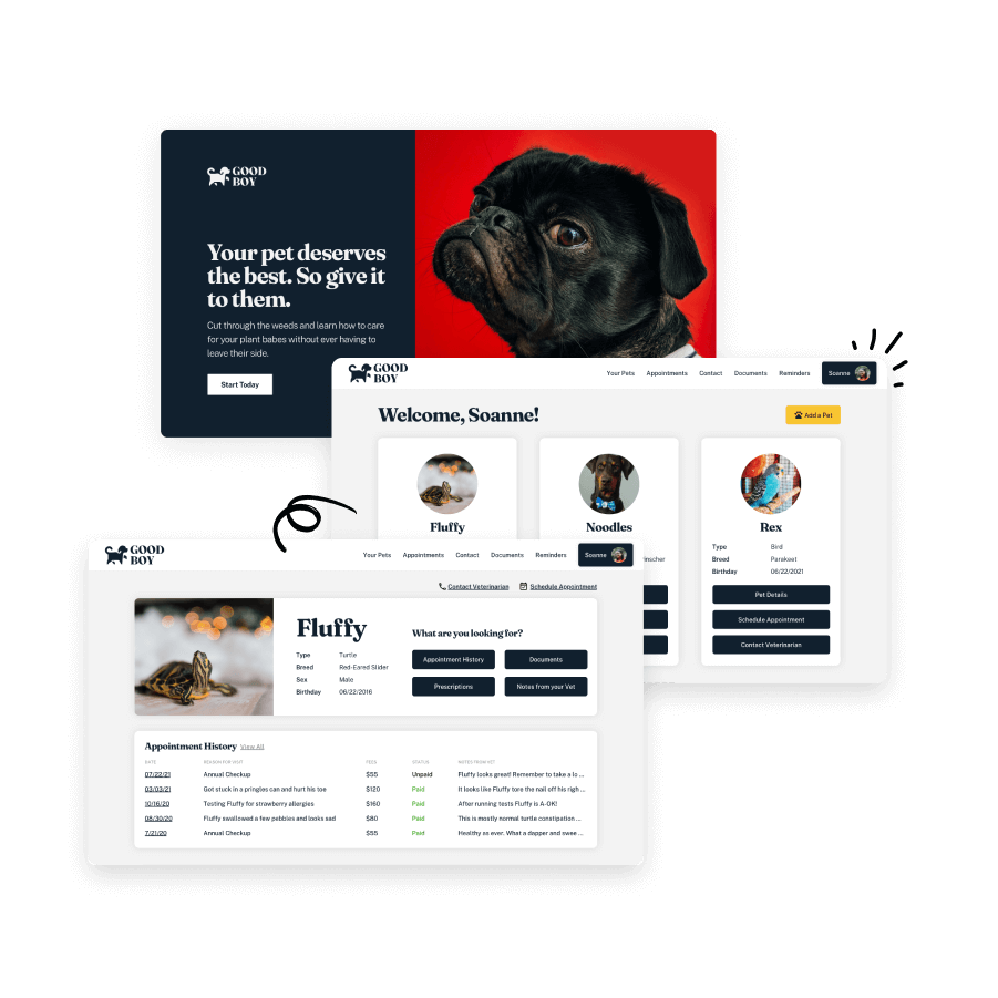 Multiple page types image
