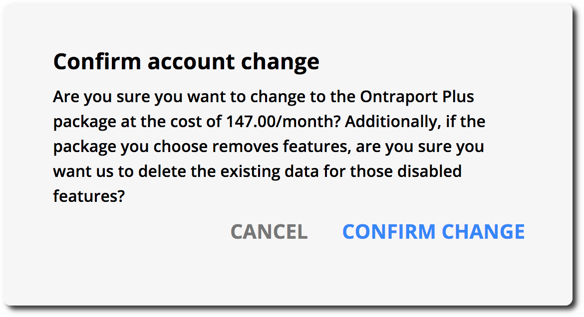 confirm change example