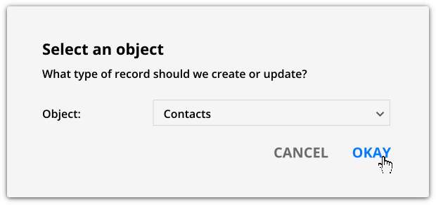 Select an object example