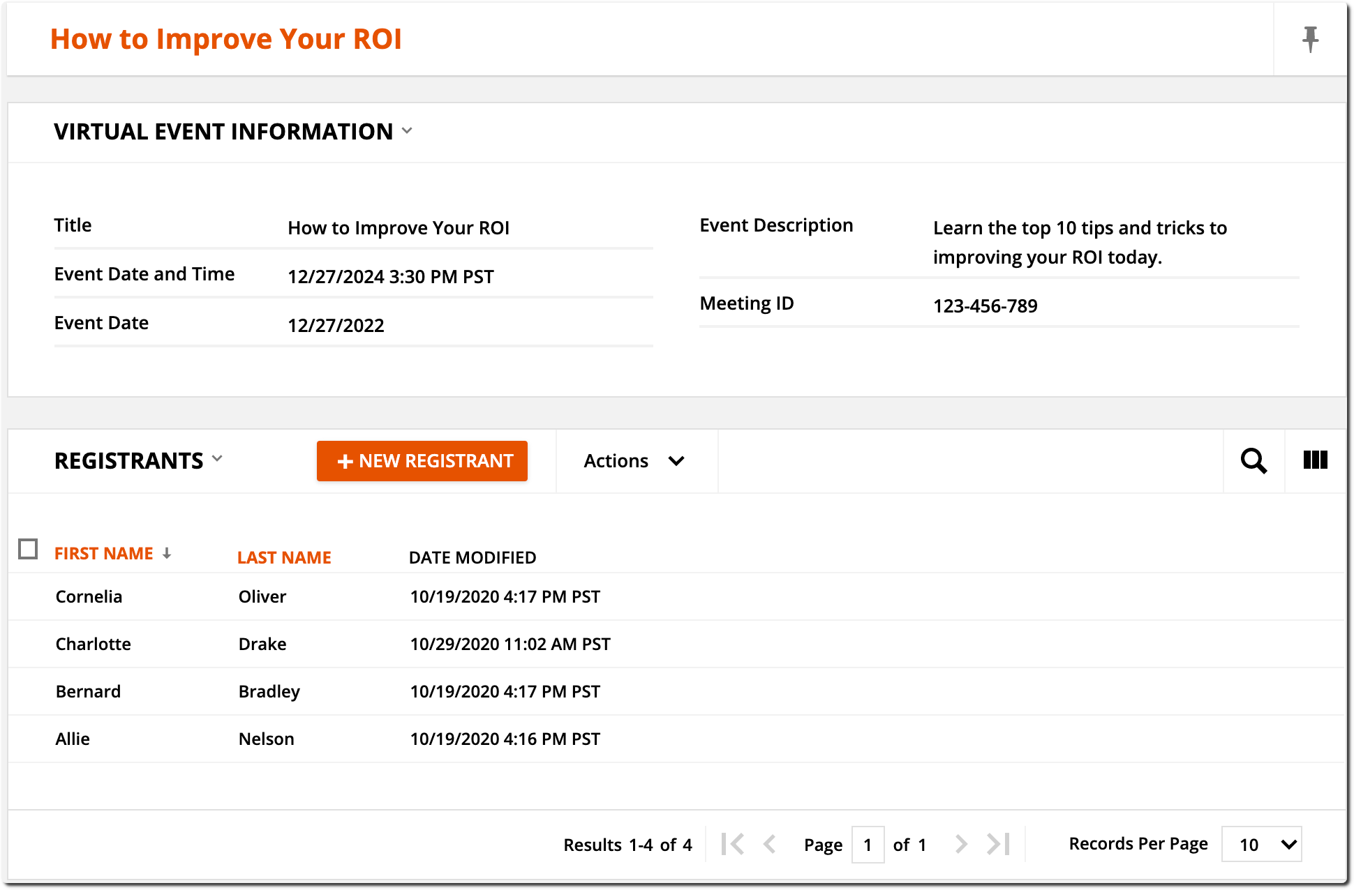 Example event image