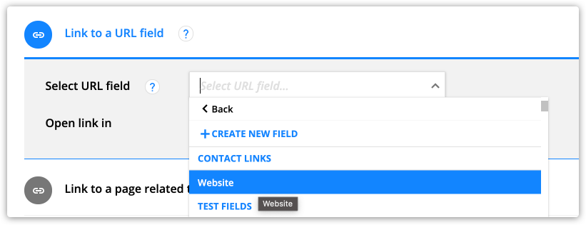 add website link