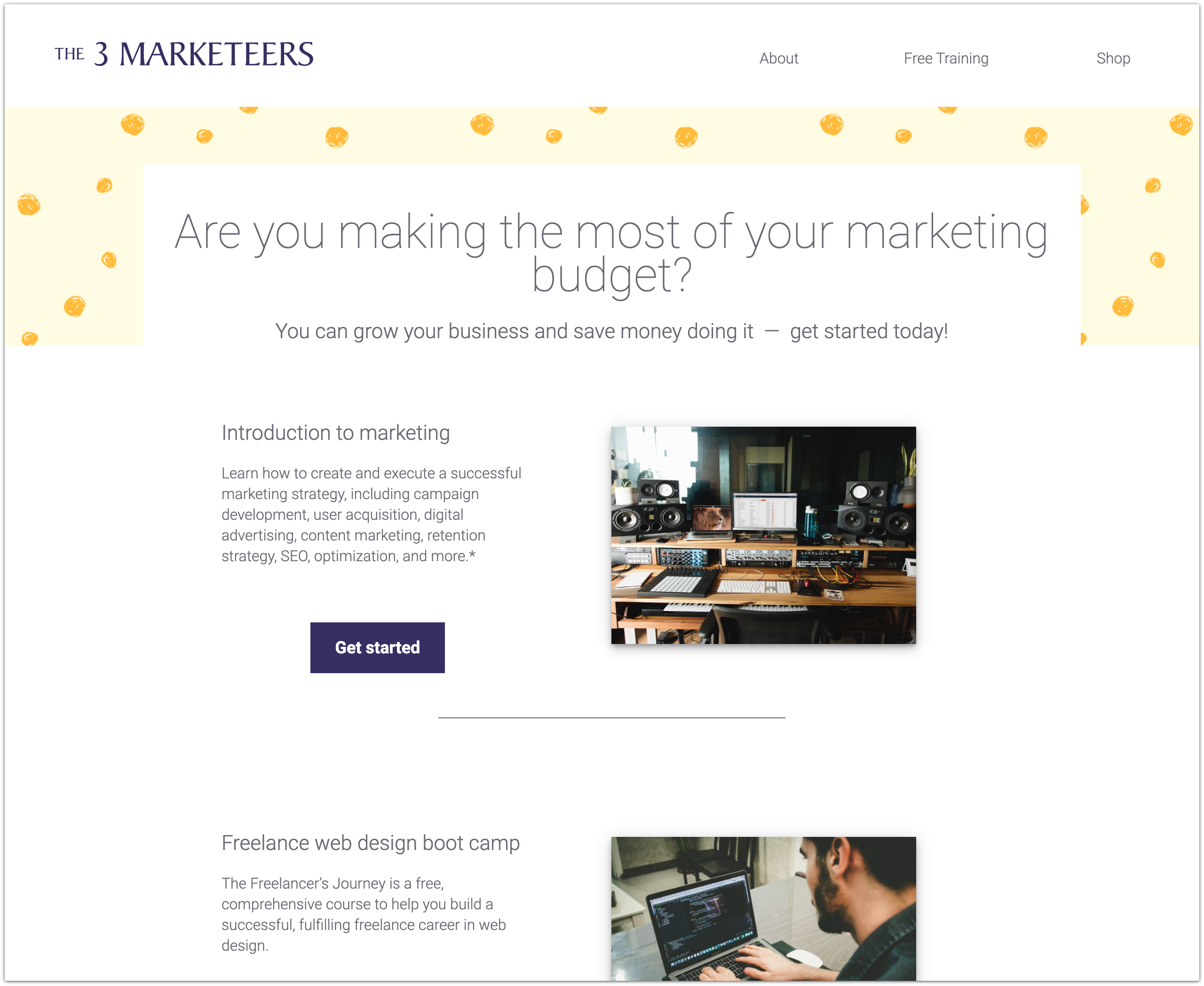 completed page example