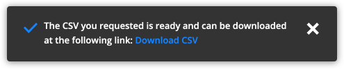 download notification